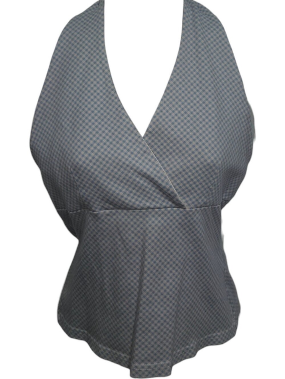 Y2K SO Gingham Checkered Halter Top